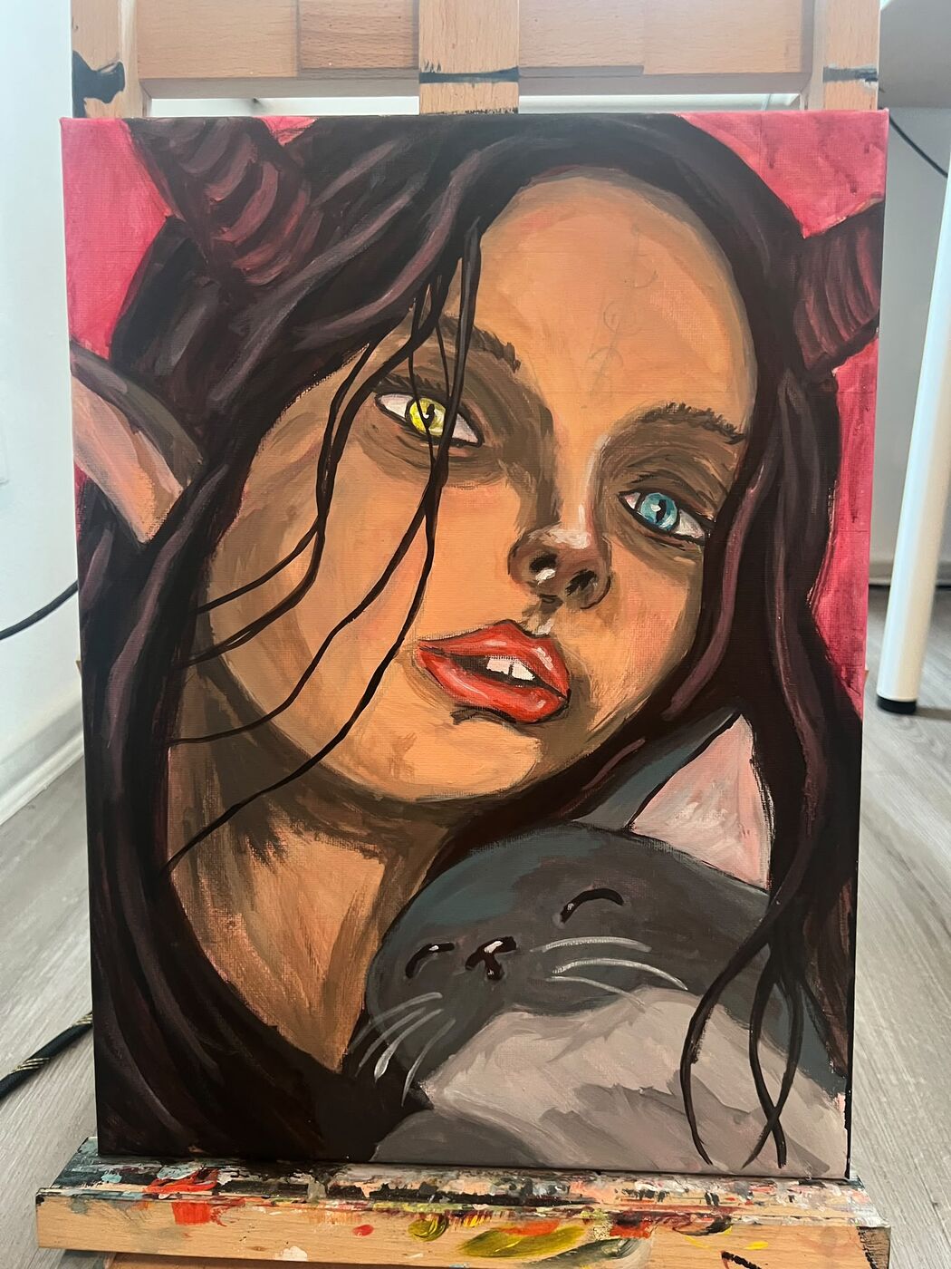 Dívka s kočkou